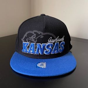 Kansas University Jayhawks Strap Back Flat Brim